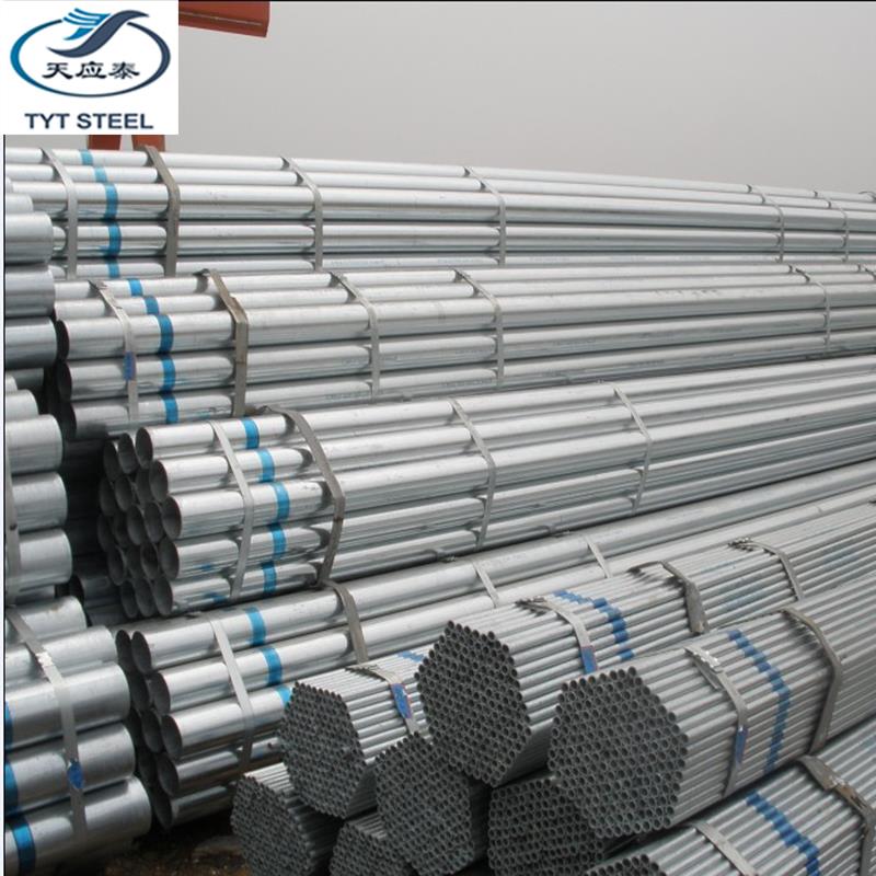 Conduit Pre Galvanized GI Pipe / Tube ERW Steel Pipe