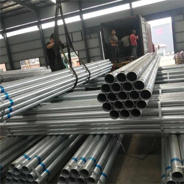 ASTM A500 GI Pre Galvanized Round Erw Mild Pipe Sizes Steel Pipes