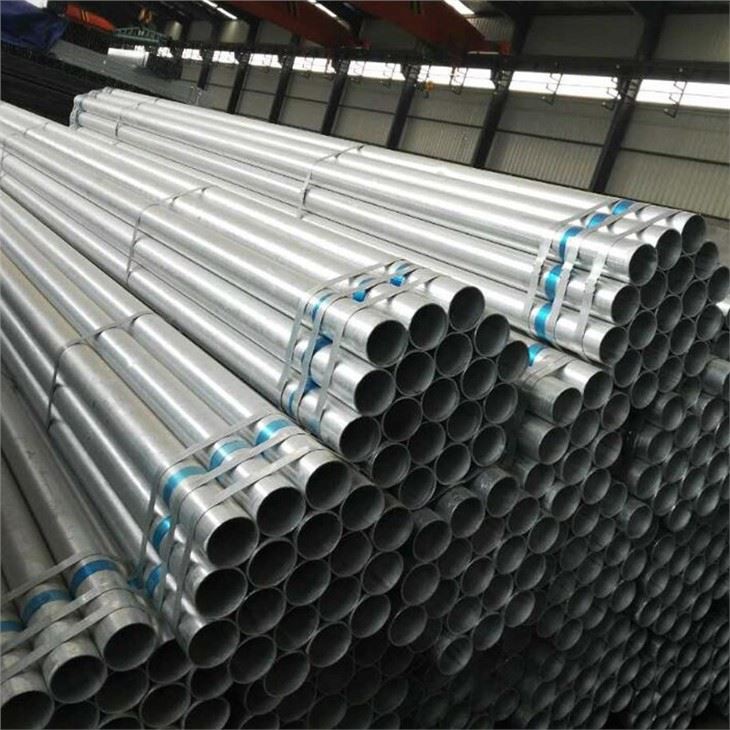 ASTM A500 GI Pre Galvanized Round Erw Mild Pipe Sizes Steel Pipes