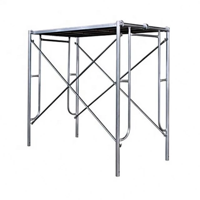 Galvanized H Movable Frame Scaffolding Pre Galvanized Q235 Mobile Ladder