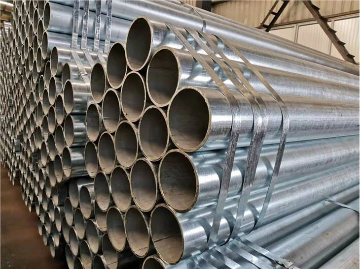 Hot Dipped Galvanized Iron Round Pipe/Galvanized Erw Steel Tubes/Tubular Carbon Steel Pipesfor Greenhouse Building Construction