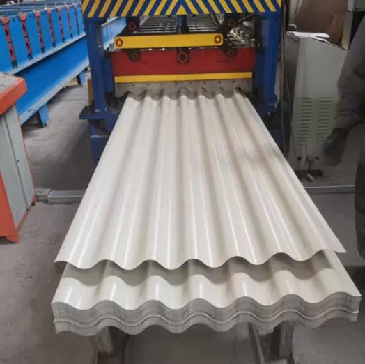 Warehouse ASTM DX51D DX54D Q235 Z100 Z275 White Roofing Sheet Gi Corrugated Zinc Roofing Plate Sheet